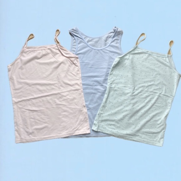 3 tank tops/undershirts kids size 8/9 - Picture 1 of 6